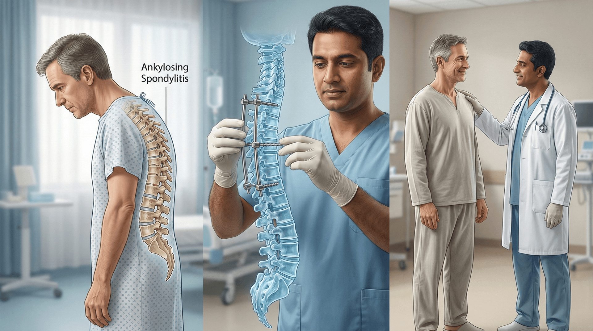 التدخلات الجراحية لالتهاب الفقار اللاصق في الهند: دليل شامل للمرضى الدوليين – 2025