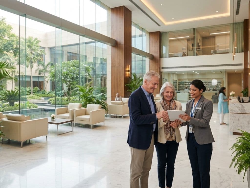 Modern hospital facility in India